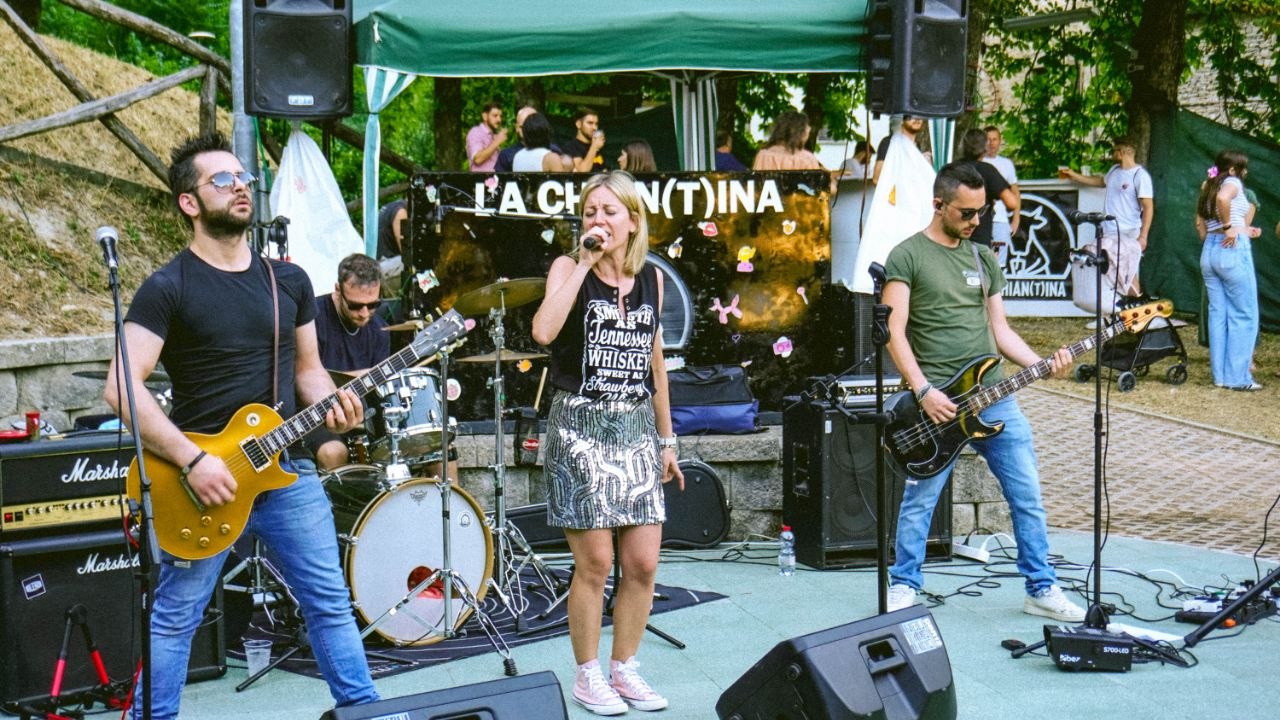 La band de La Chian(t)ina dal vivo